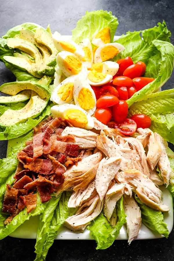 Healthy Chicken Cobb Salad | Delightful E Made