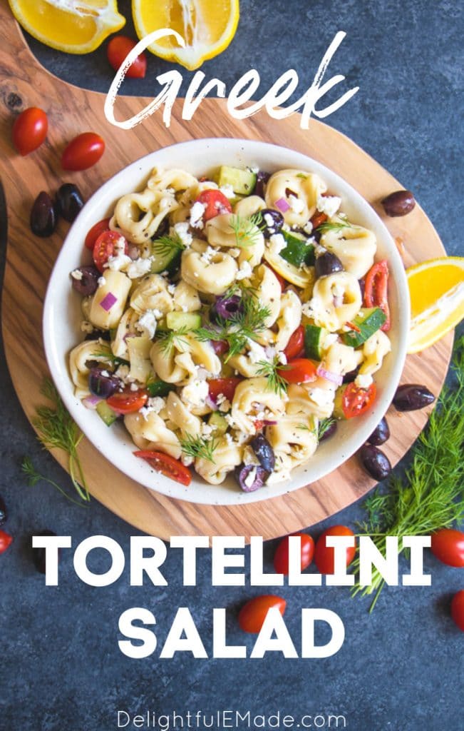 Do you love a really amazing, tortellini pasta salad? My Easy Greek Tortellini Salad recipe is the perfect dish for your next cookout. Loaded with all of your favorite Greek ingredients, this cold tortellini salad will be the perfect side dish for just about any meal!