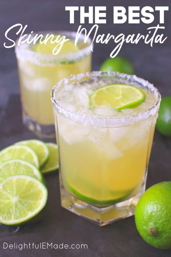 This simple Skinny Margarita recipe is an amazing way to imbibe without all of the calories and sugar. Fresh, easy and completely delicious!