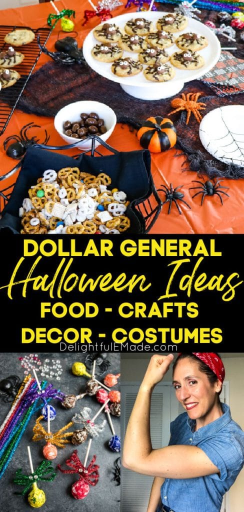 Halloween costumes, food and decorations from Dollar General.