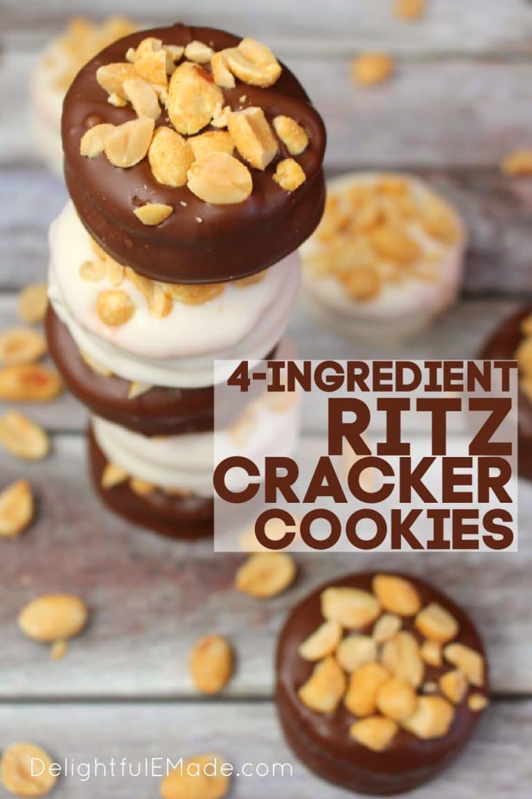 Ritz Cracker Cookies | 4-Ingredient Chocolate Covered Ritz Crackers