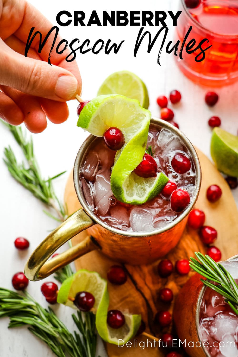 EASY Cranberry Moscow Mules | The perfect Christmas Moscow Mules