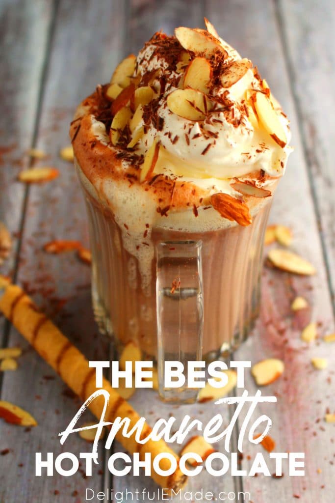 Amaretto hot chocolate, spiked hot chocolate recipe