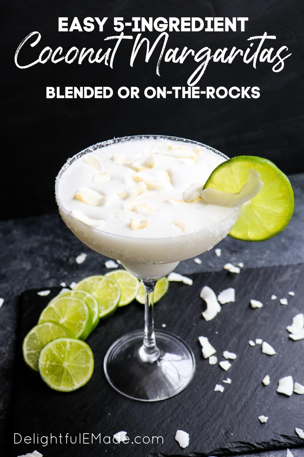 The BEST Coconut Margarita Recipe | Frozen OR On-the-Rocks