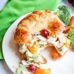 No Mayo Chicken Salad with Grapes and Oranges