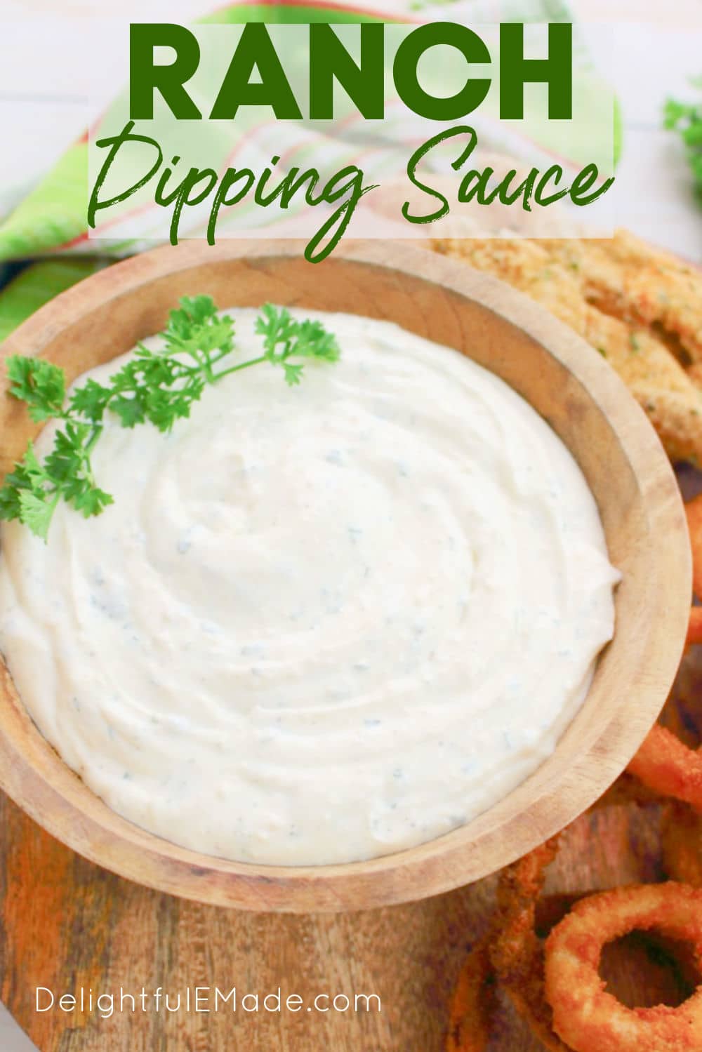 Parmesan Ranch Dipping Sauce | The BEST Ranch Dipping Sauce recipe!