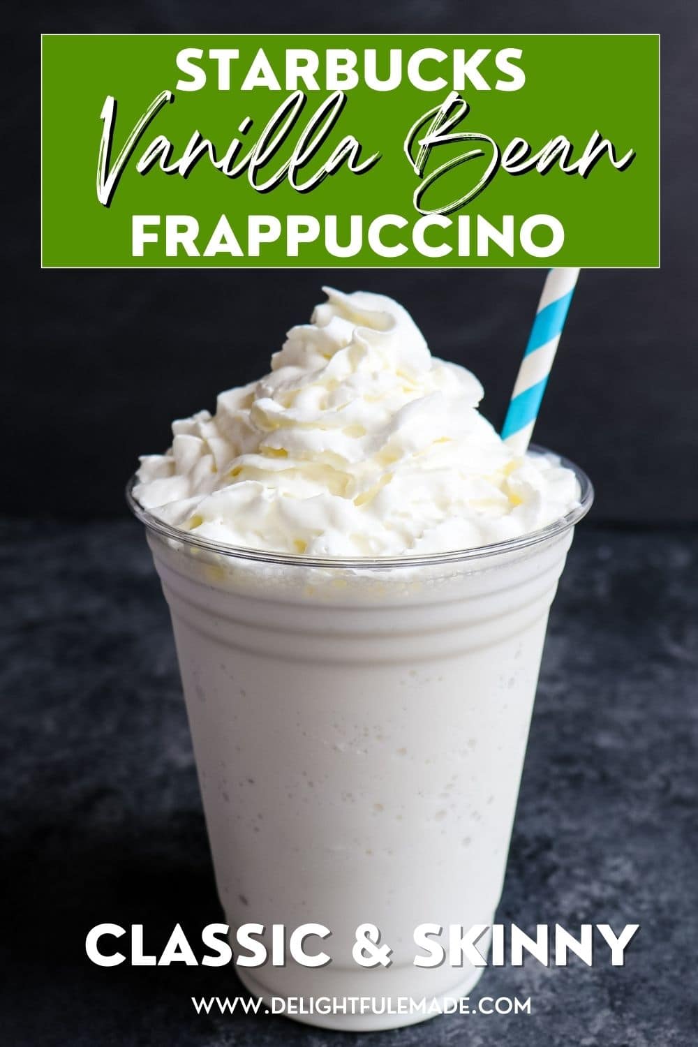 Starbucks Vanilla Bean Frappuccino Recipe Skinny & Classic Recipe