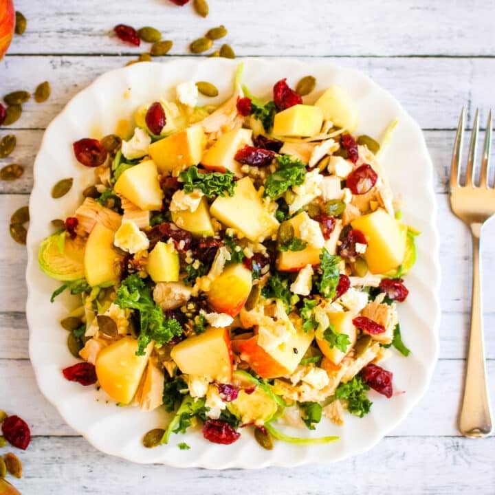 Apple, Cranberry, Almond Mason Jar Salads - Iowa Girl Eats