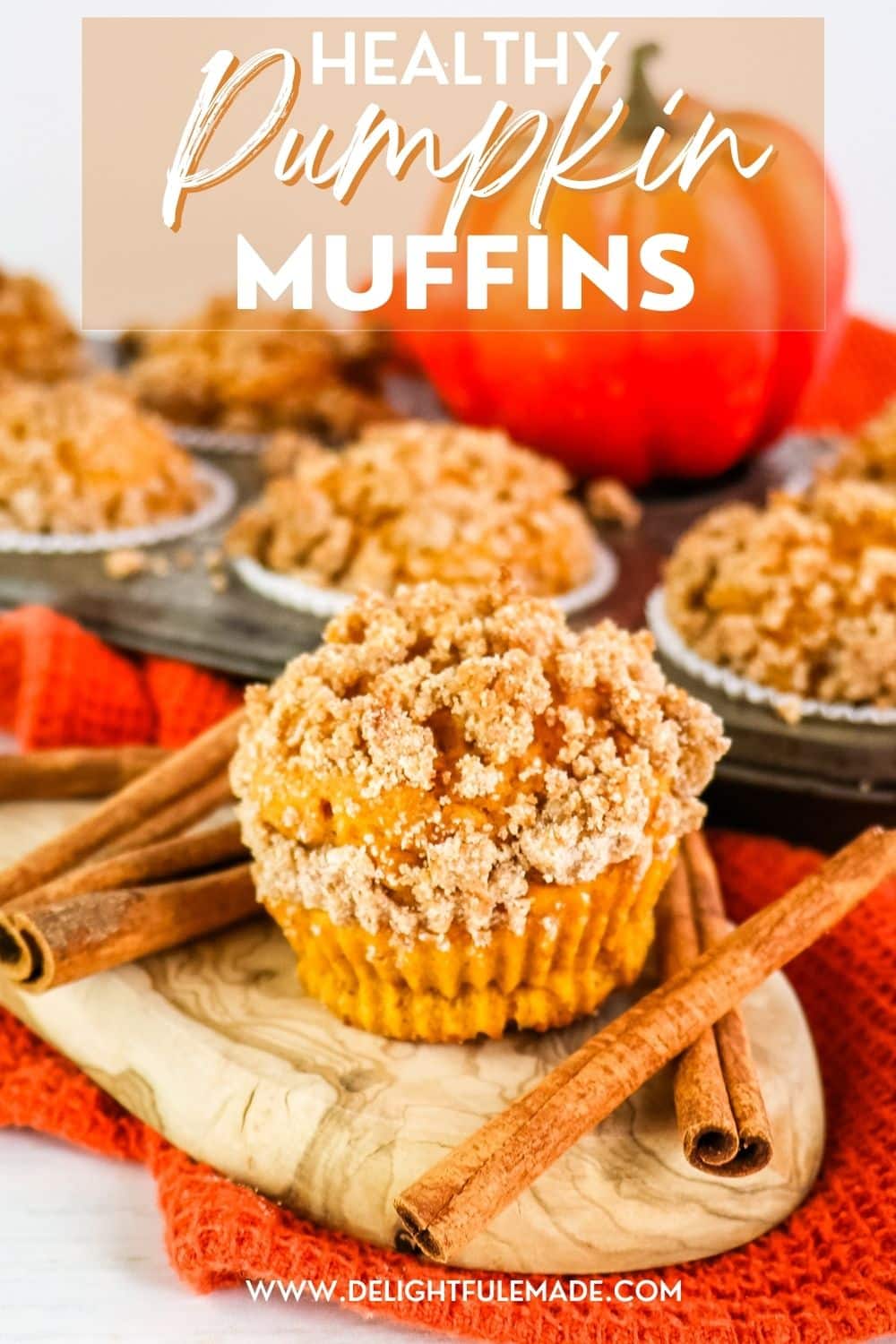 Healthy Pumpkin Muffin Recipe {Pumpkin Muffins with Streusel}