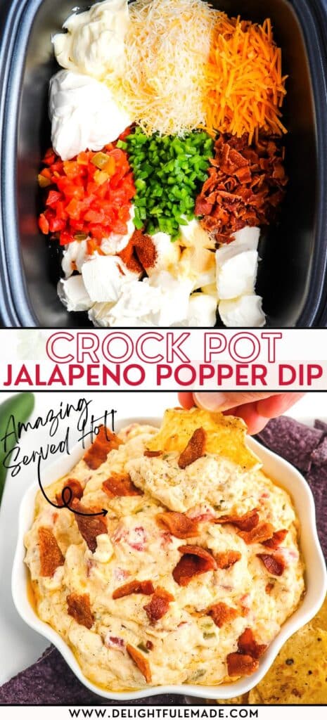 Jalapeno Popper Dip (Slow Cooker) - Life, Love, and Good Food