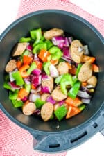 Easy Air Fryer Chicken Sausage and Peppers Delightful E Made