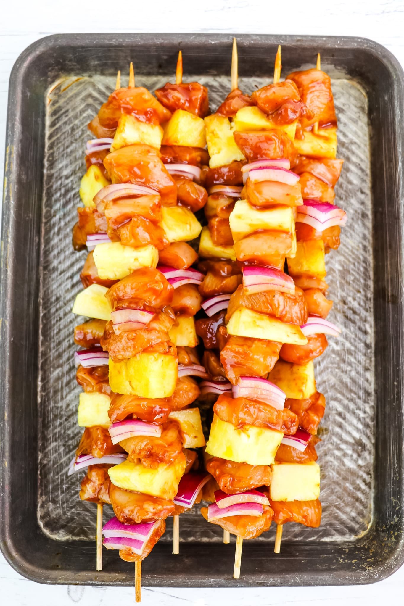 4 Ingredient BBQ Chicken Skewers Recipe Delightful E Made