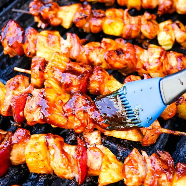 BBQ Chicken Skewers Recipe {Healthy Summer Grilling Recipe}