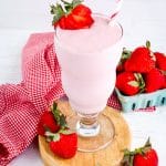Creamy Strawberry Cottage Cheese Fruit Smoothie
