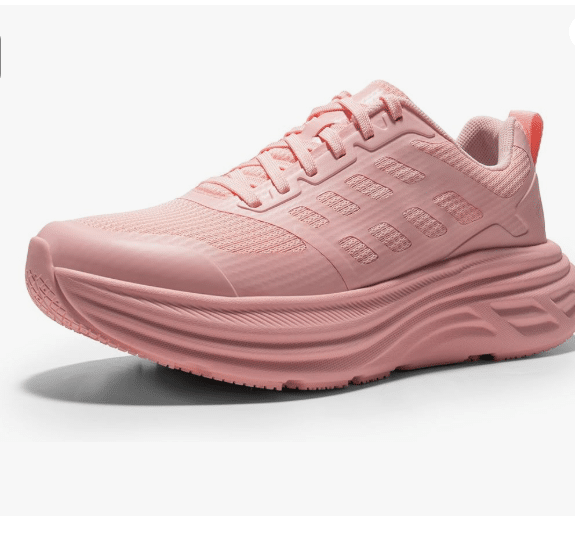 Pink walking shoe
